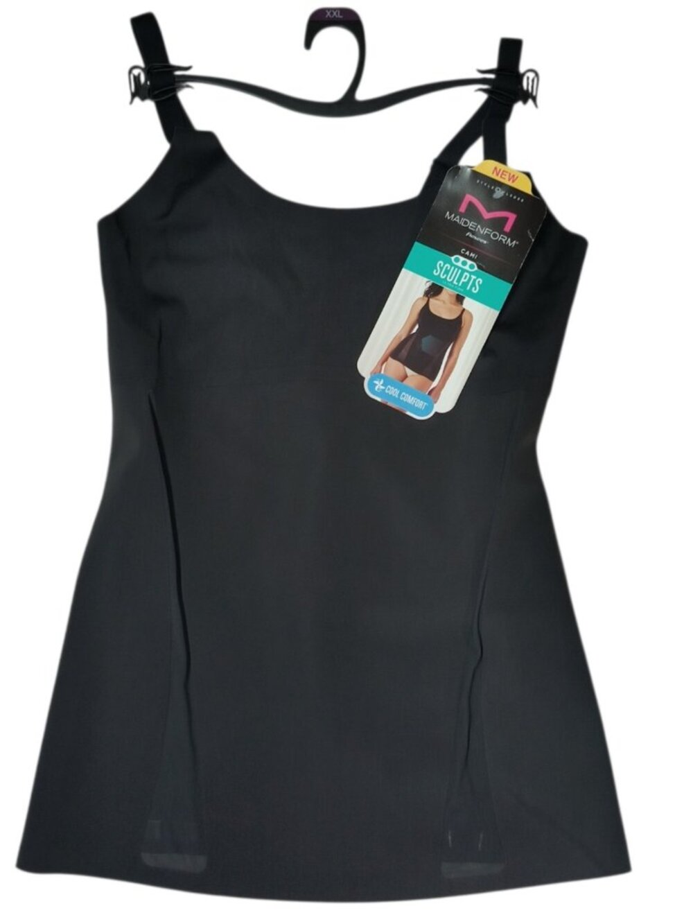 Maidenform Flexees Sculpt Ultra Firm Black Cami Tank Top Women’s Size XL NWT